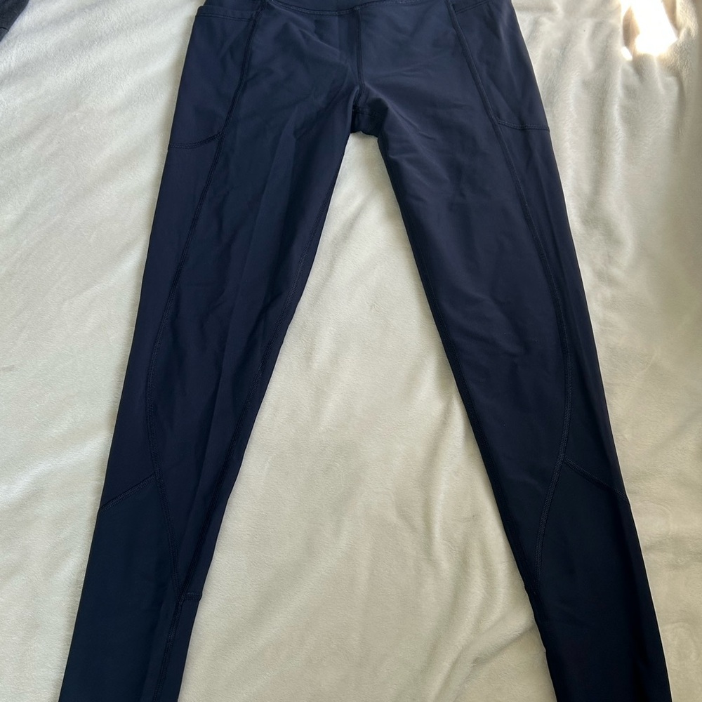 Navy Blue Athletic Leggings